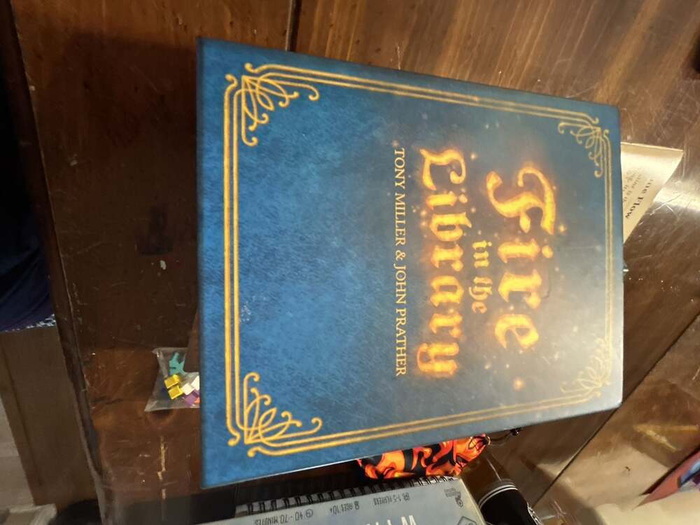 Fire in the Library Board Game by Tony Miller and John Prather